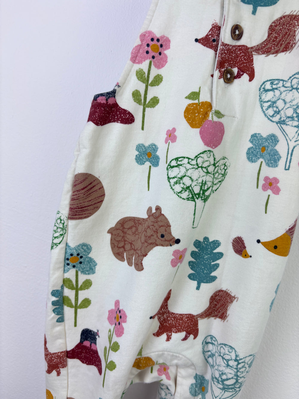 M&S Woodland Print Dungarees 6–9 Months-Dungarees-Second Snuggle Preloved