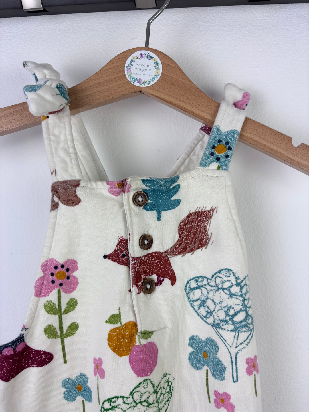 M&S Woodland Print Dungarees 6–9 Months-Dungarees-Second Snuggle Preloved
