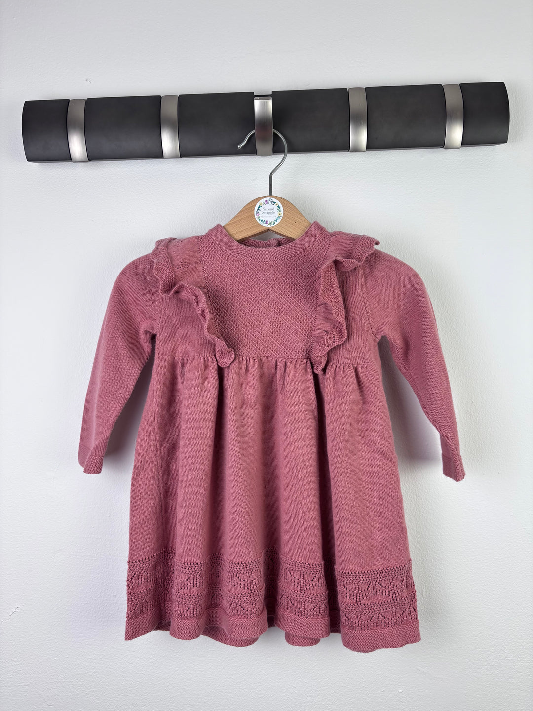 Tu Knit Dress with Frill Detail 6–9 Months-Dresses-Second Snuggle Preloved