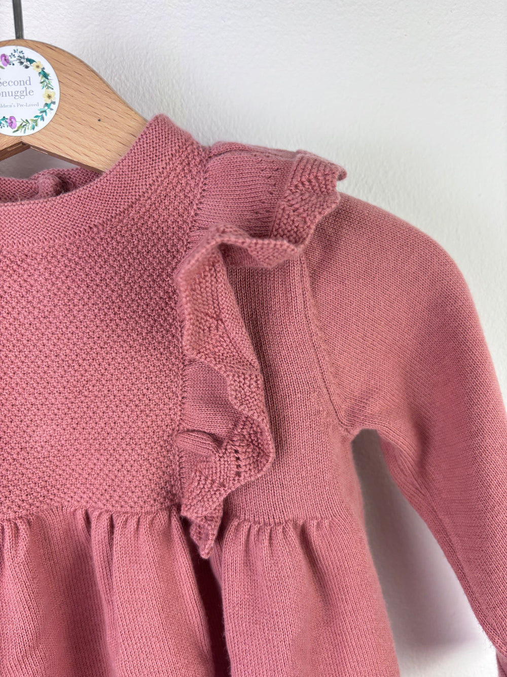 Tu Knit Dress with Frill Detail 6–9 Months-Dresses-Second Snuggle Preloved