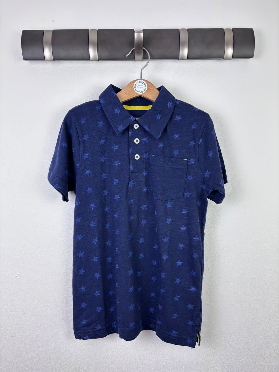 Mini Boden Star Print Polo Shirt 6–7 Years-Tops-Second Snuggle Preloved