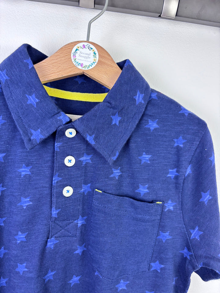 Mini Boden Star Print Polo Shirt 6–7 Years-Tops-Second Snuggle Preloved