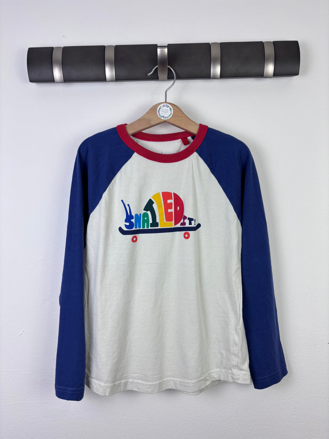 Boden Snail Print Long Sleeve Top 7–8 Years-Tops-Second Snuggle Preloved