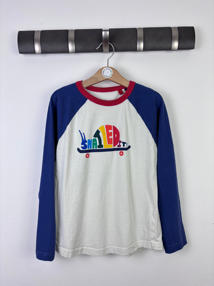 Boden Snail Print Long Sleeve Top 7–8 Years-Tops-Second Snuggle Preloved