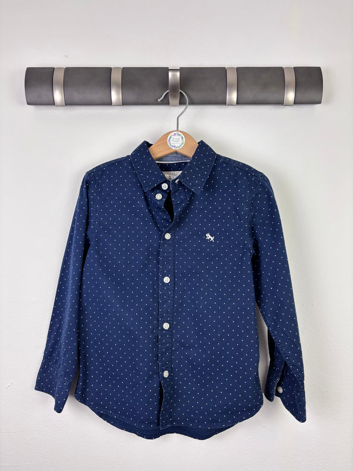 H&M Navy Polka Dot Shirt 4–5 Years-Shirts-Second Snuggle Preloved