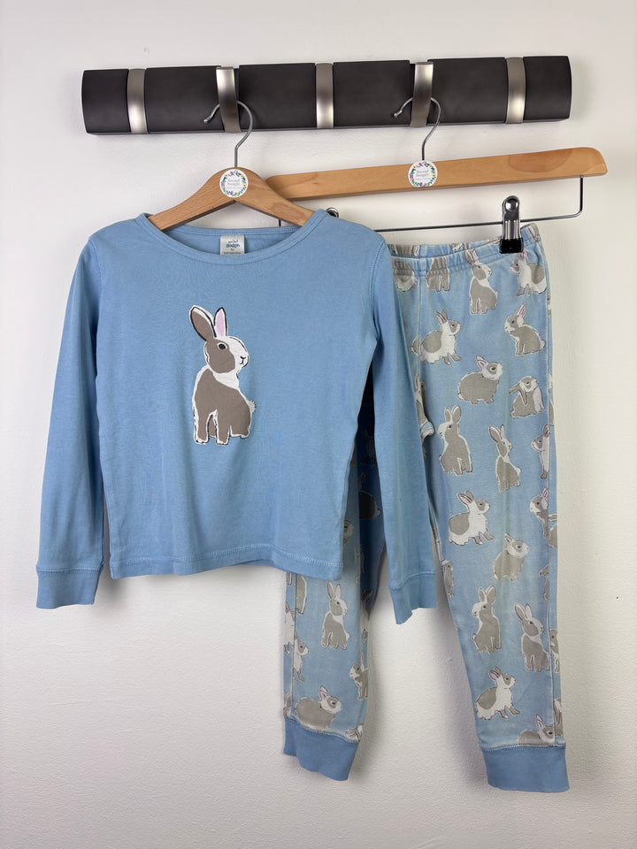 Boden Bunny Print Pyjama Set 5 Years-Night Wear-Second Snuggle Preloved