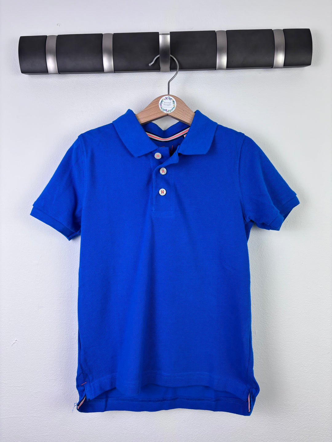 Boden Short Sleeve Polo Shirt With Detail Back 5–6 Years-Tops-Second Snuggle Preloved