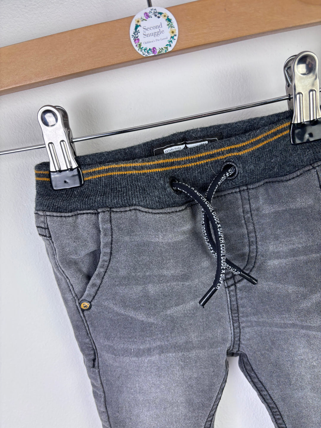 Next Grey Jogger Trousers 3–6 Months-Trousers-Second Snuggle Preloved