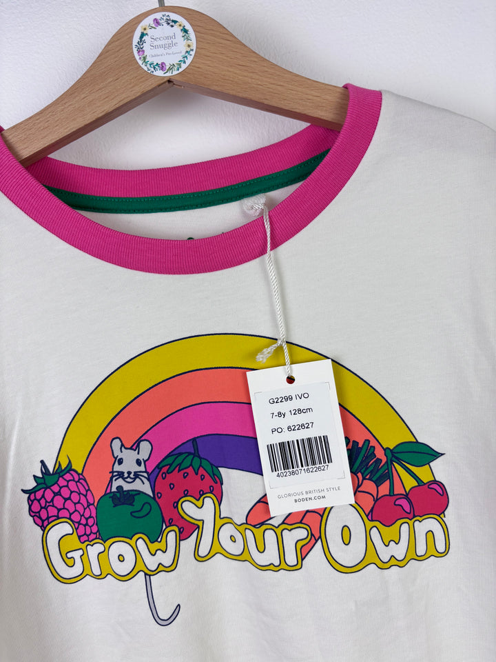 Boden “Grow Your Own” T-Shirt 7–8 Years-Tops-Second Snuggle Preloved