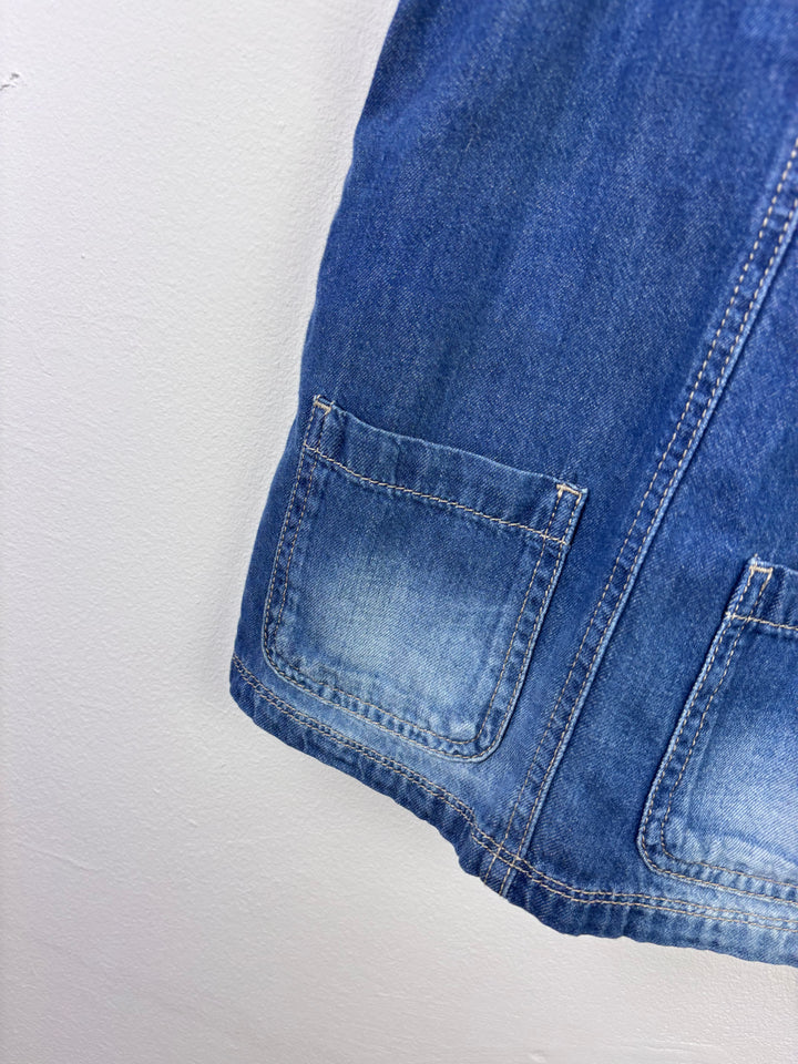 Next Denim Pinafore Dress 5–6 Years-Dresses-Second Snuggle Preloved