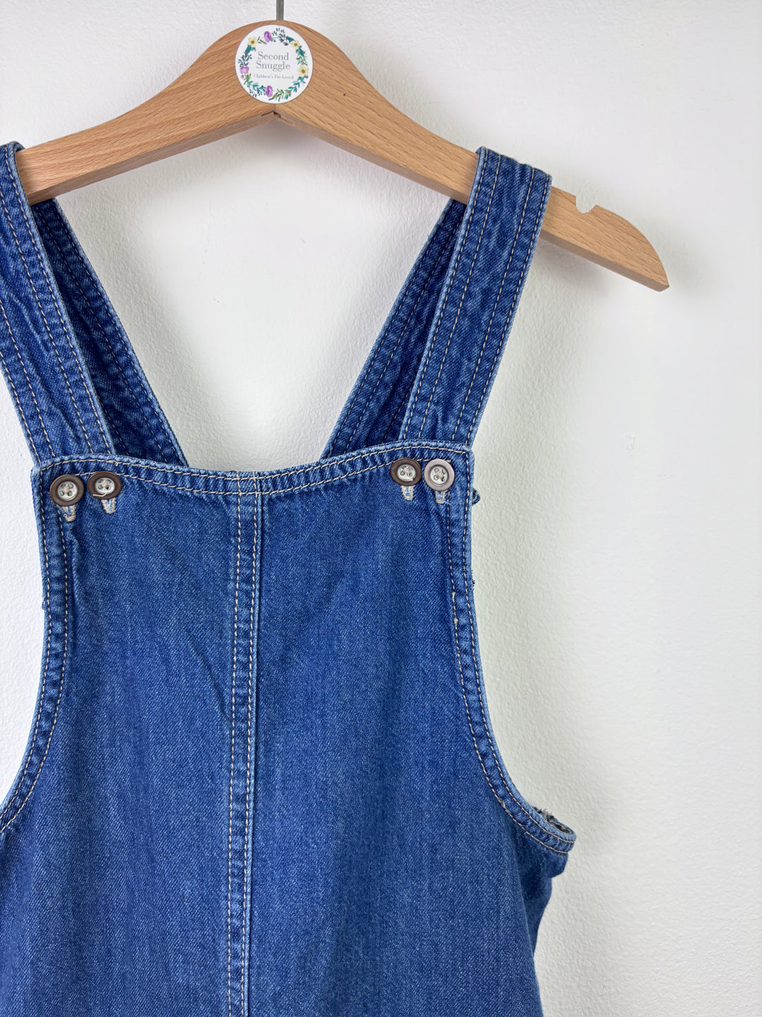 Next Denim Pinafore Dress 5–6 Years-Dresses-Second Snuggle Preloved