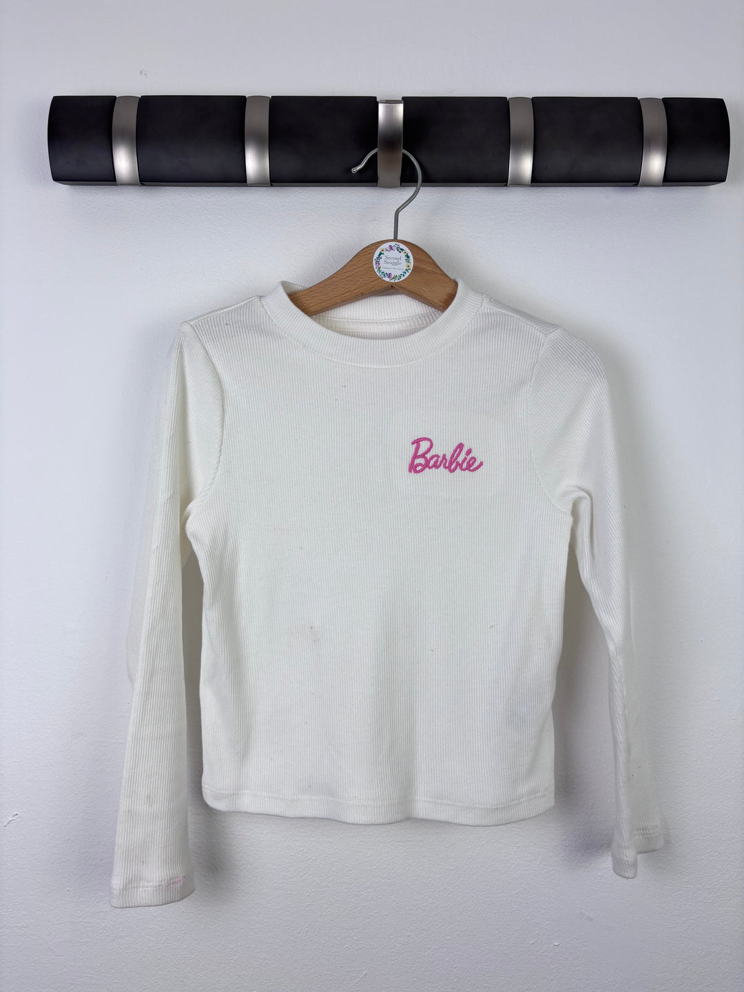 Barbie Ribbed Long Sleeve Top 5–6 Years-Tops-Second Snuggle Preloved
