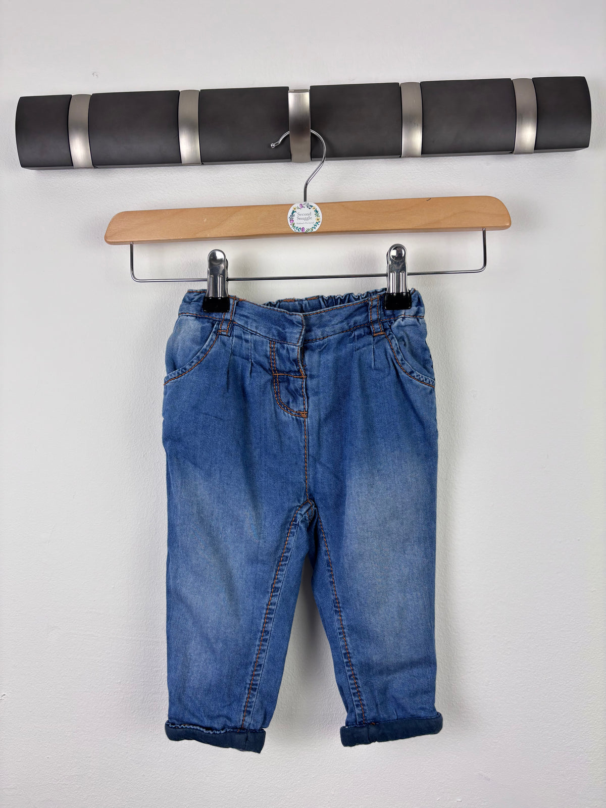 Next Blue Skinny Jeans 6–9 Months-Trousers-Second Snuggle Preloved