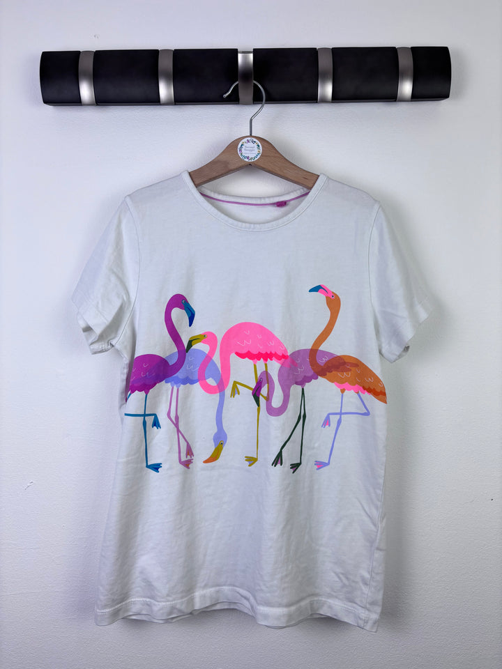 Boden Flamingo Print T-Shirt 11–12 Years-Tops-Second Snuggle Preloved