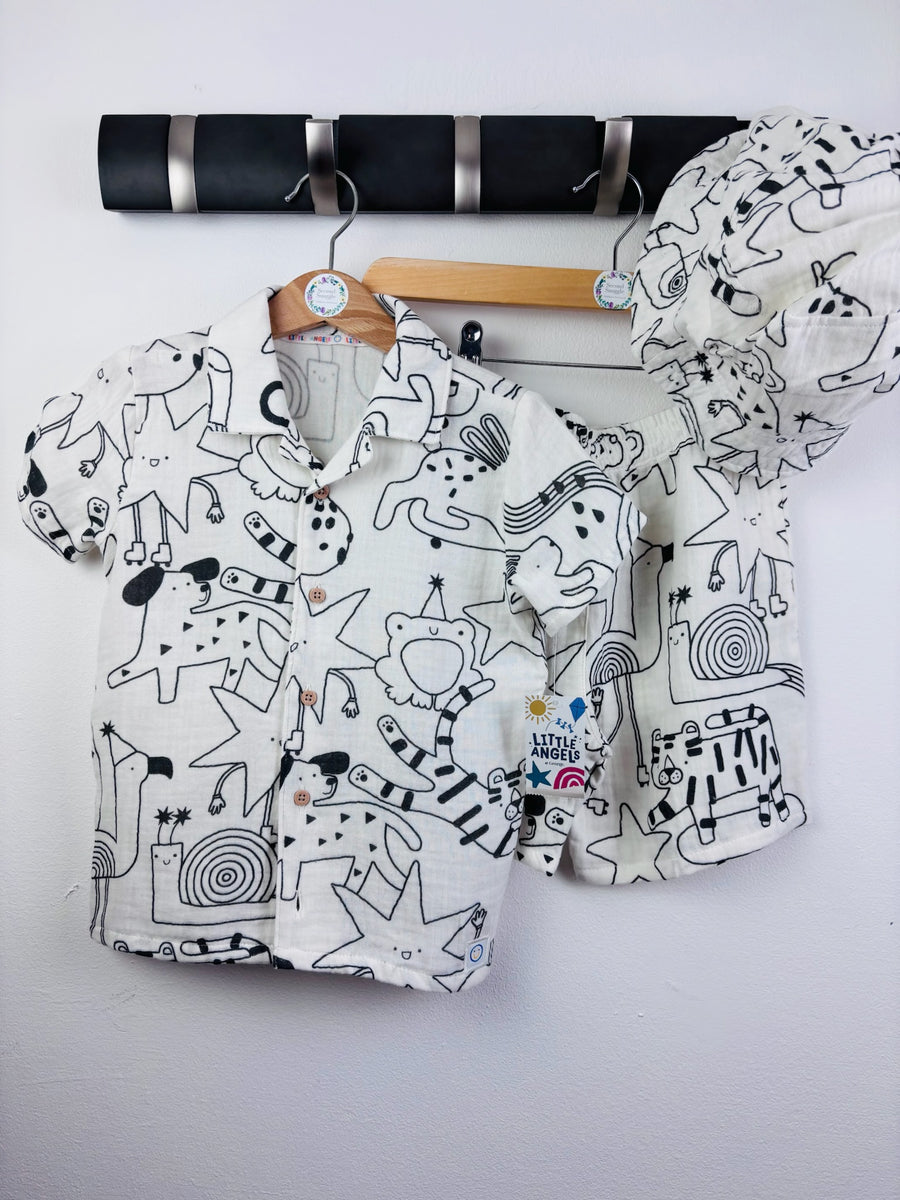 George Black & White Animal Set 4-5 Years-Sets-Second Snuggle Preloved