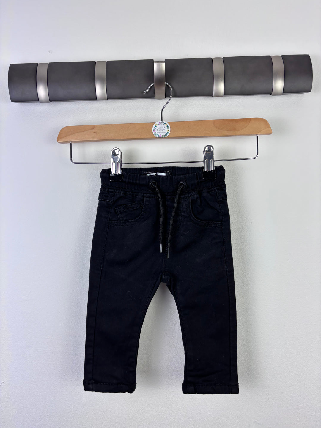 Next Black Skinny Jeans 3–6 Months-Trousers-Second Snuggle Preloved