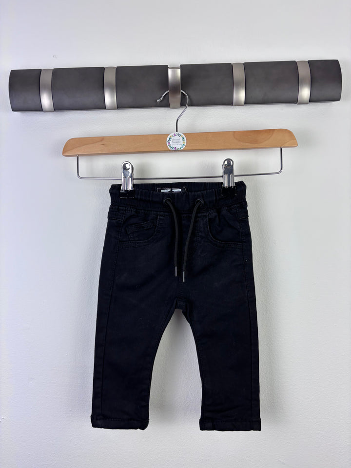 Next Black Skinny Jeans 3–6 Months-Trousers-Second Snuggle Preloved