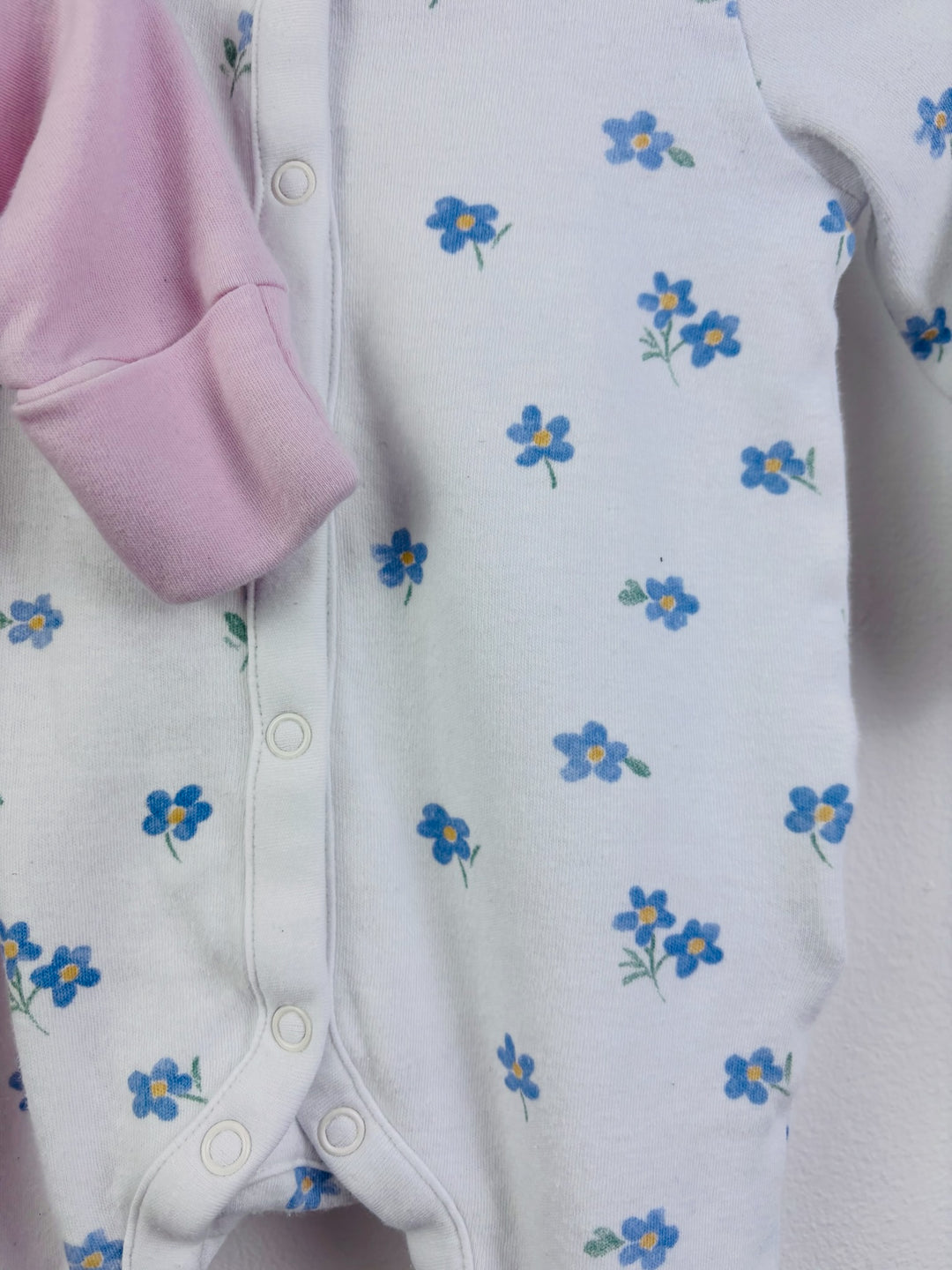 Next Pink & Floral Sleepsuits Set Up To 1 Month