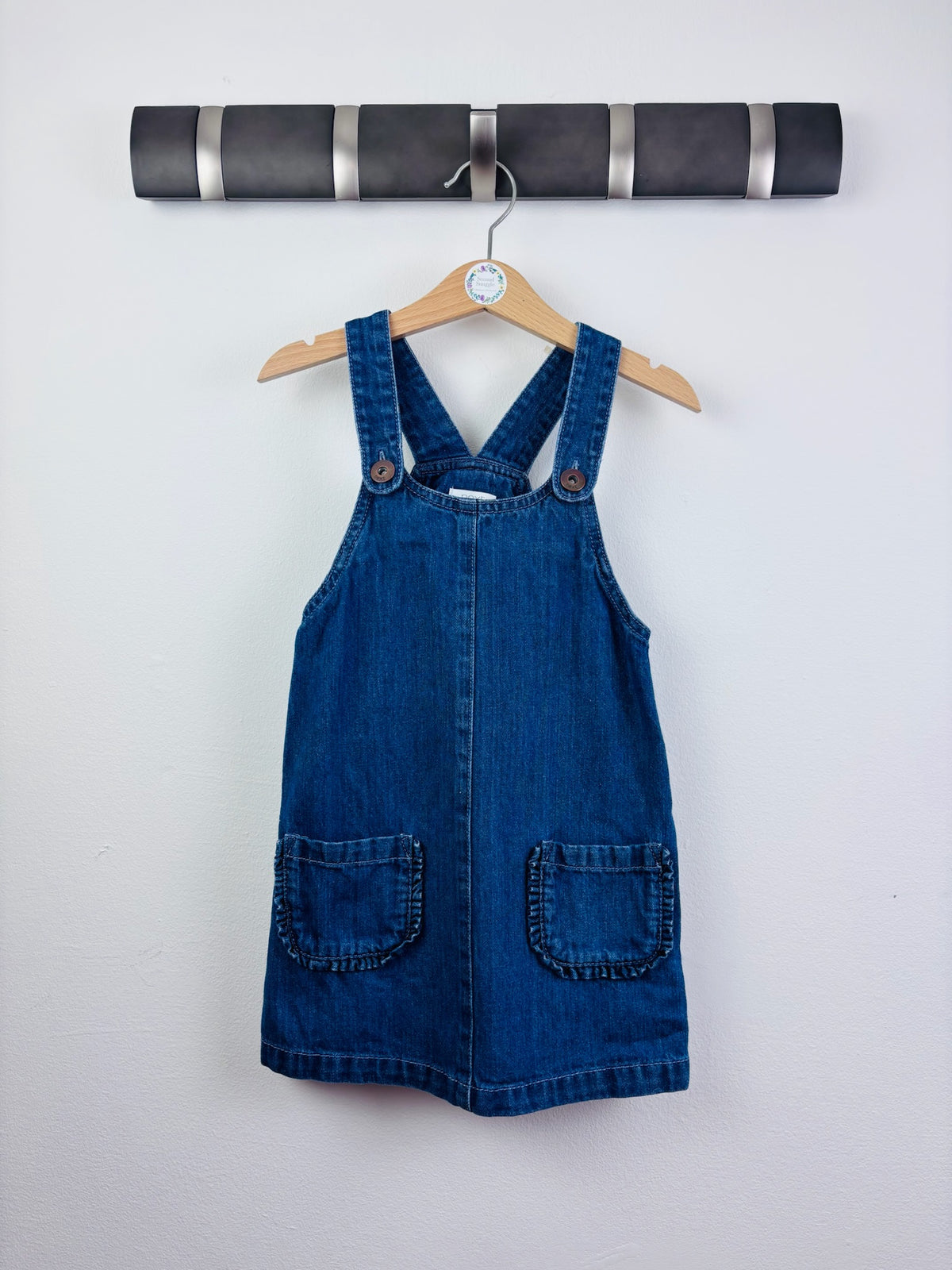 Next Denim Pinafore Dress 3-4 Years-Dresses-Second Snuggle Preloved