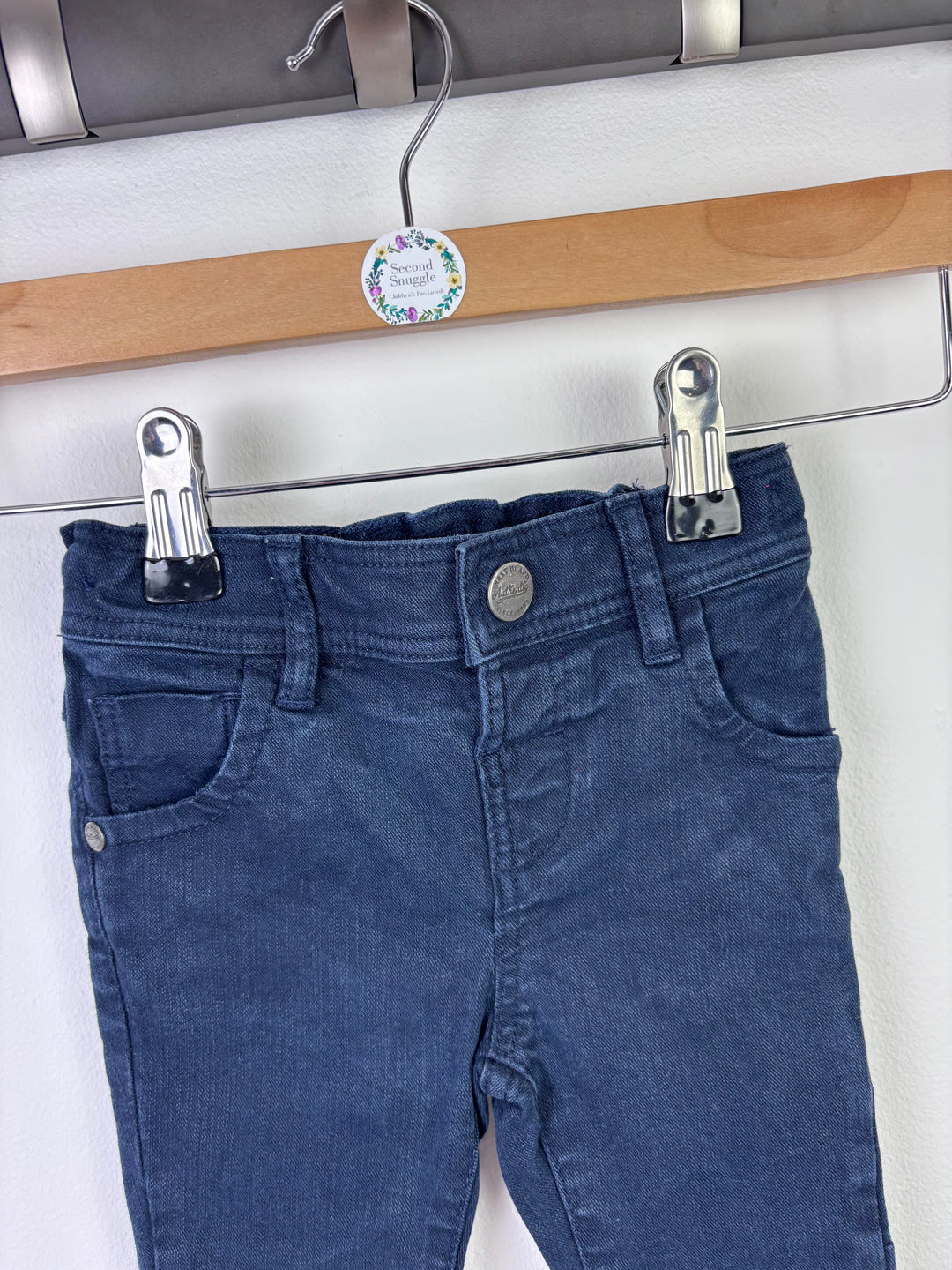 Next Dark Blue Jeans 3–6 Months-Trousers-Second Snuggle Preloved