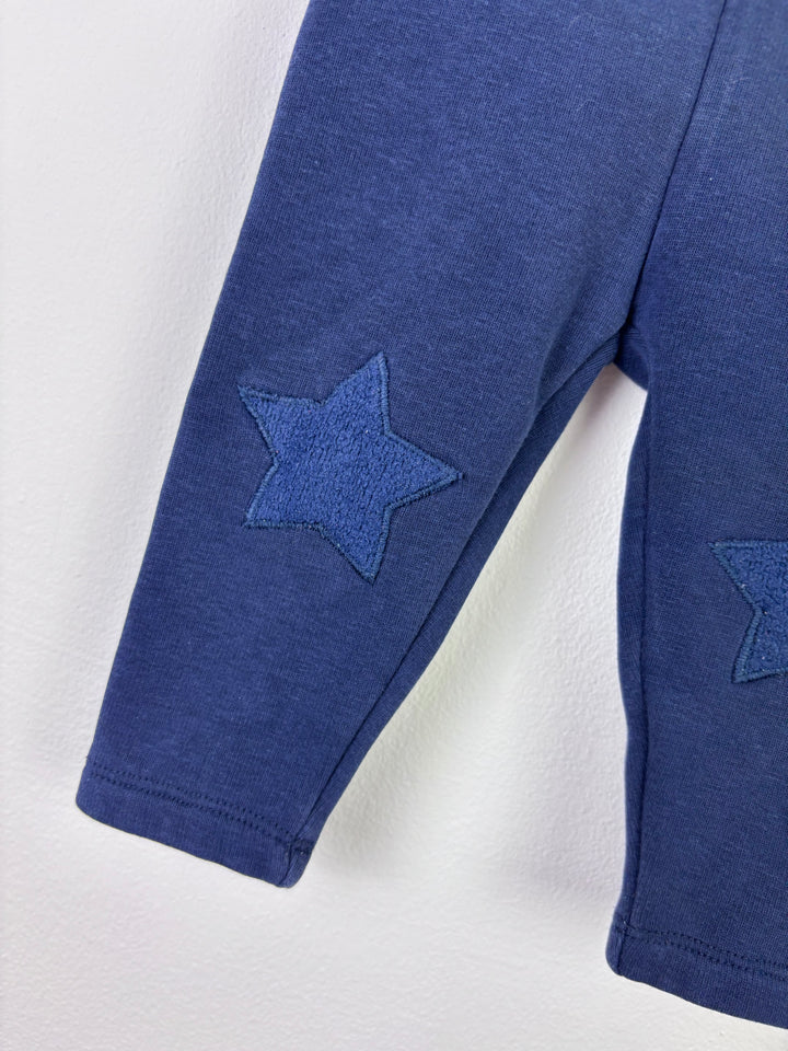 Next Navy Star Knee Leggings 6–9 Months-Leggings-Second Snuggle Preloved
