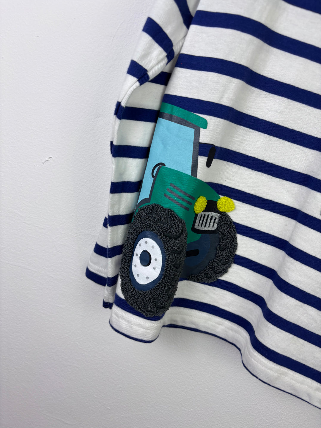 Mini Boden Striped Diggers Long Sleeve Top 8–9 Years-Tops-Second Snuggle Preloved