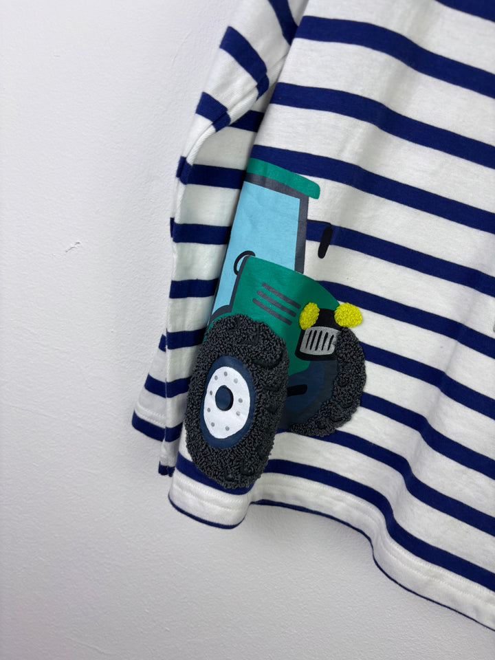 Mini Boden Striped Diggers Long Sleeve Top 8–9 Years-Tops-Second Snuggle Preloved