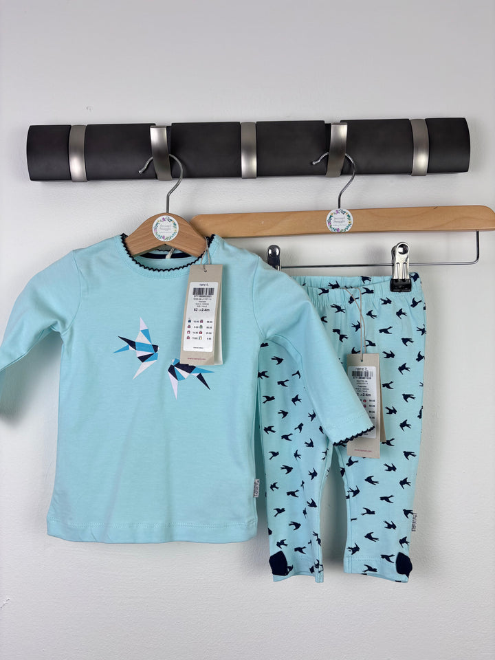 Name It Bird Print Two Piece Set 0–3 Months-Sets-Second Snuggle Preloved