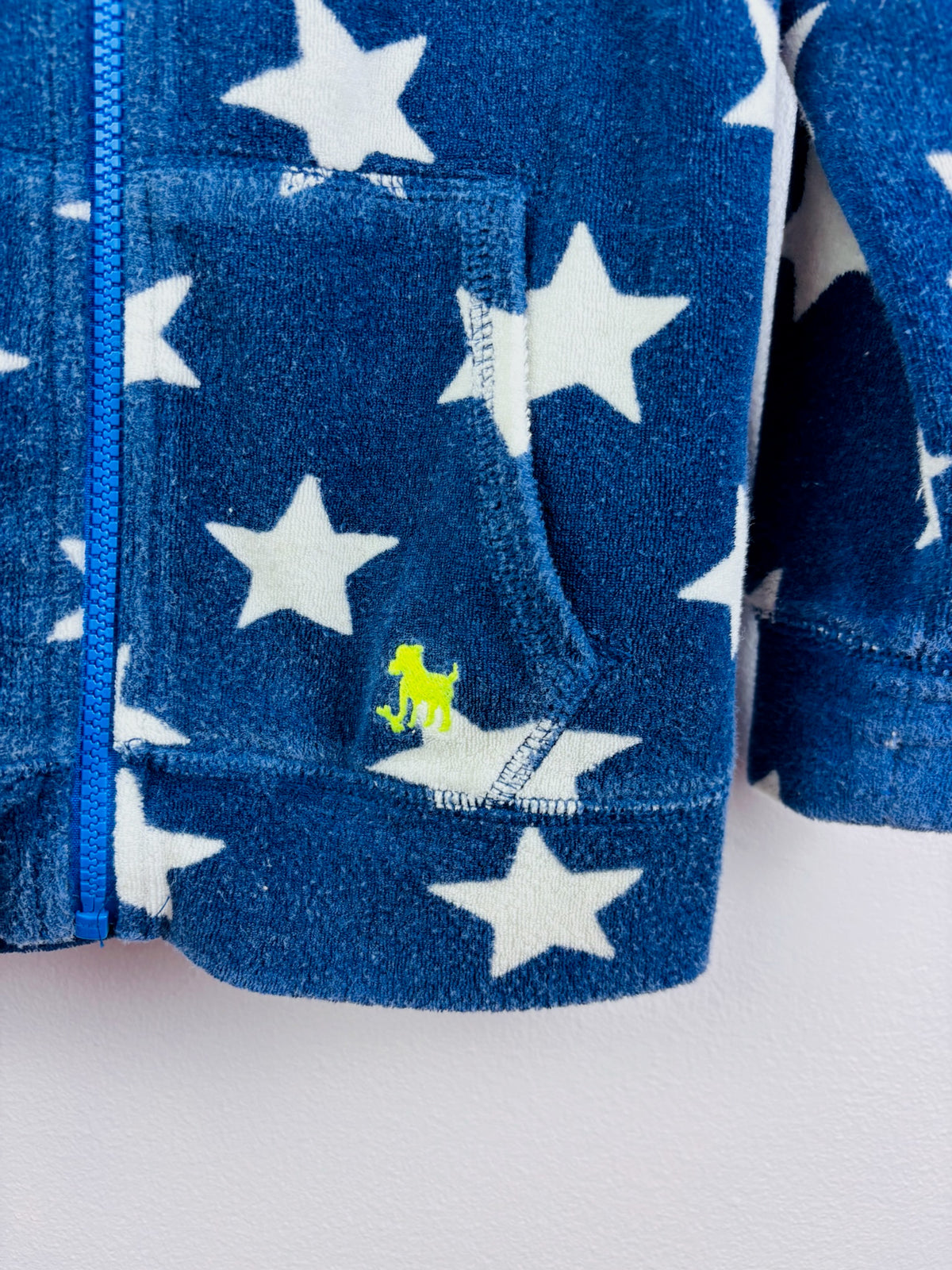 Mini Boden Navy Star Fleece Hoodie 4-5 Years-Hoodies-Second Snuggle Preloved