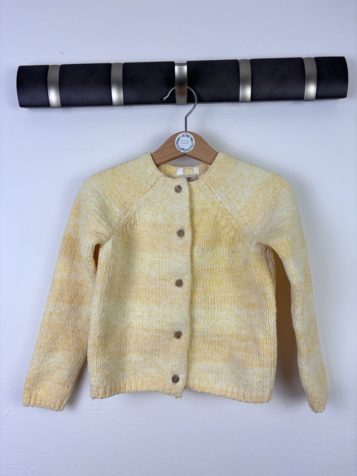 Next Yellow Chenille Knit Cardigan 2–3 Years