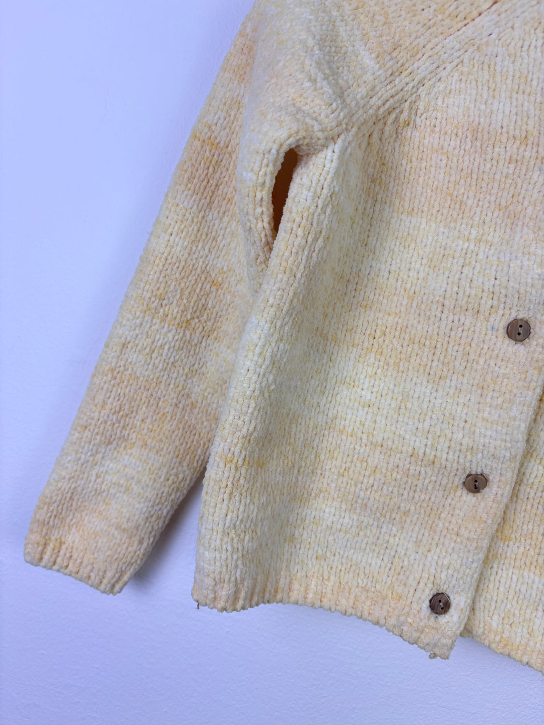 Next Yellow Chenille Knit Cardigan 2–3 Years