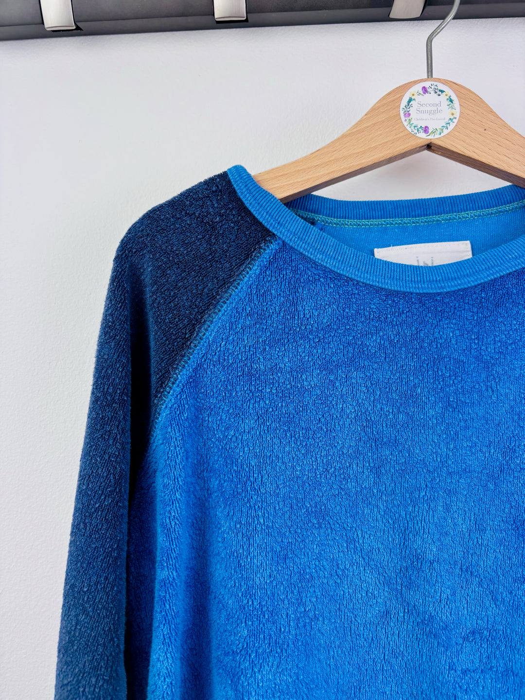 Boden Blue Colourblock Sweatshirt 6-7 Years