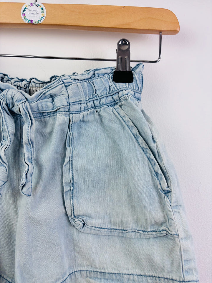 Gap Light Blue Denim Shorts 8-9 Years