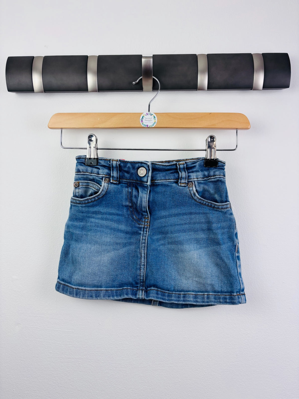 Boden Blue Denim Skirt Adjustable Waist 3-4 Years-Skirts-Second Snuggle Preloved
