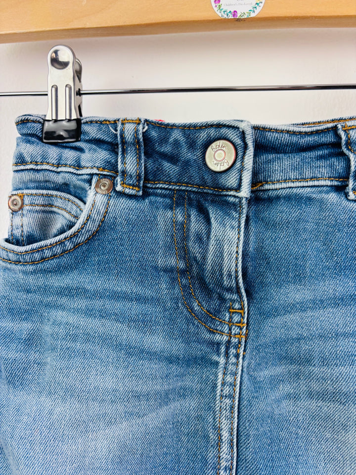 Boden Blue Denim Skirt Adjustable Waist 3-4 Years