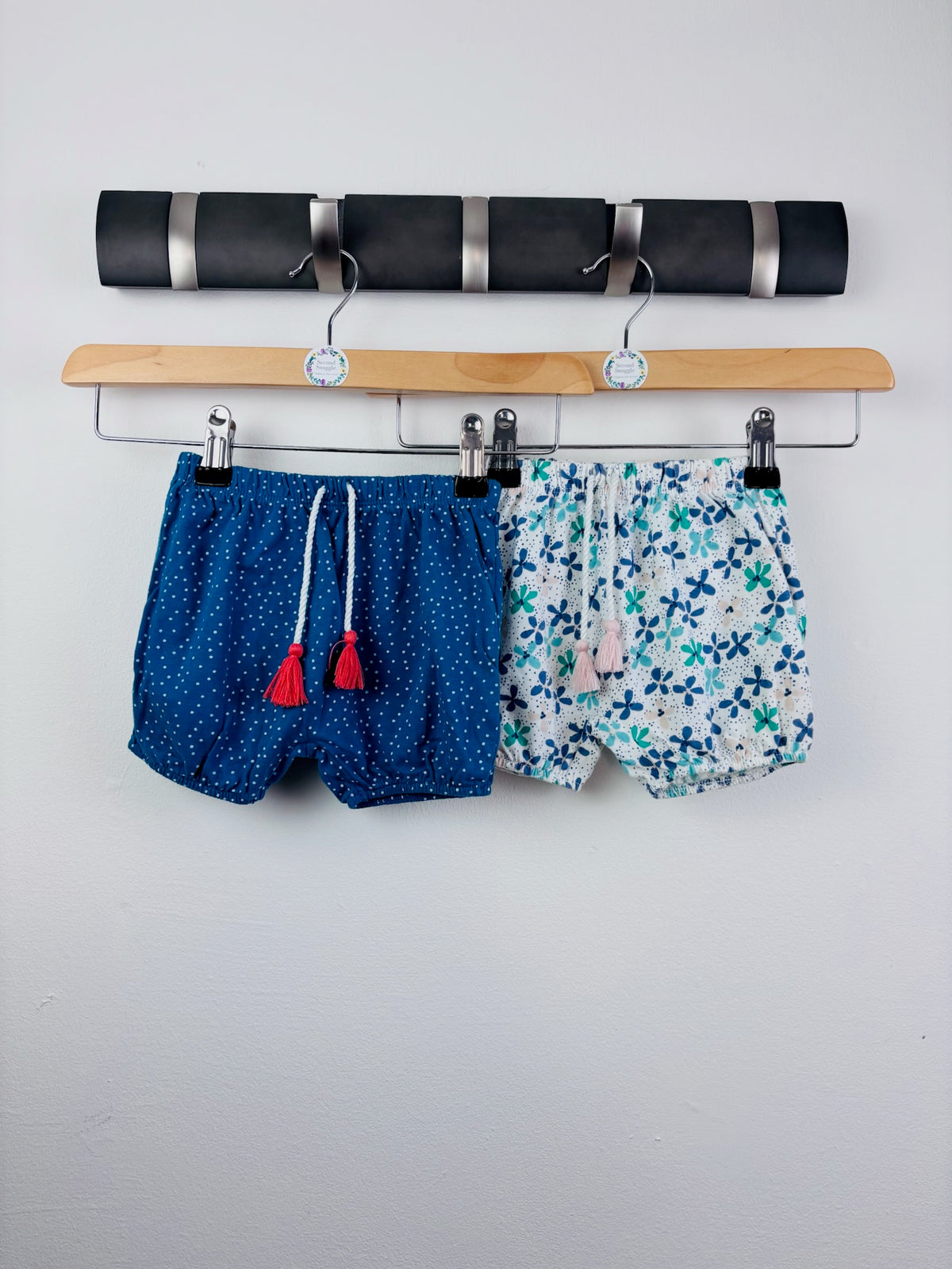 John Lewis Two Baby Shorts 6-9 Months-Shorts-Second Snuggle Preloved