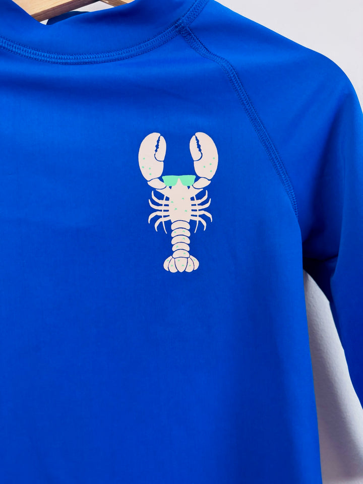 M&S Blue Lobster Rash Vest 5-6 Years