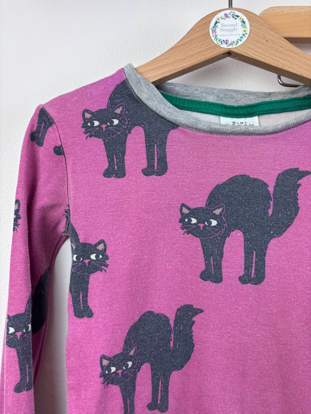 Boden Pink Cat Pyjama Set 5 Years-Night Wear-Second Snuggle Preloved