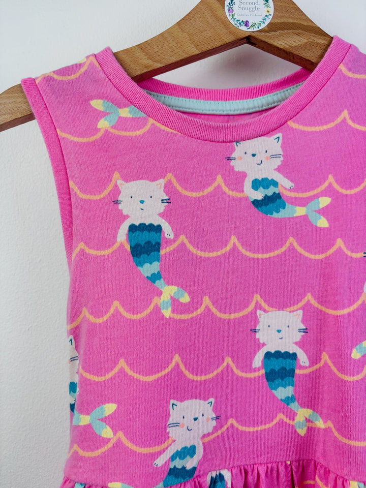 M&S Pink Mermaid Cat Dress 3-4 Years