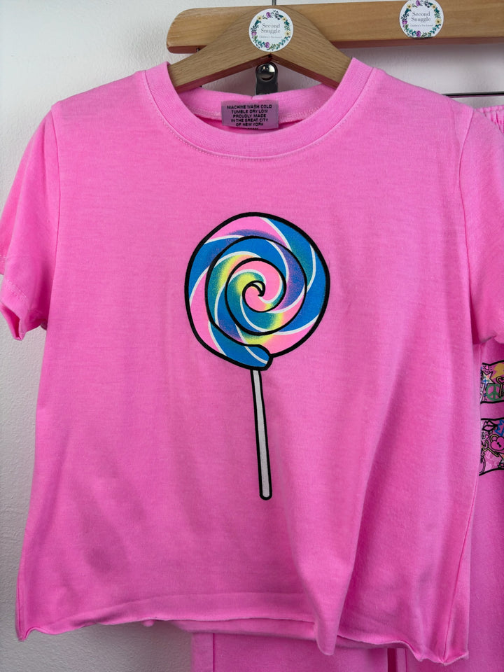 Firehouse Pink Lollipop Outfit Set Approx 7-9 Years