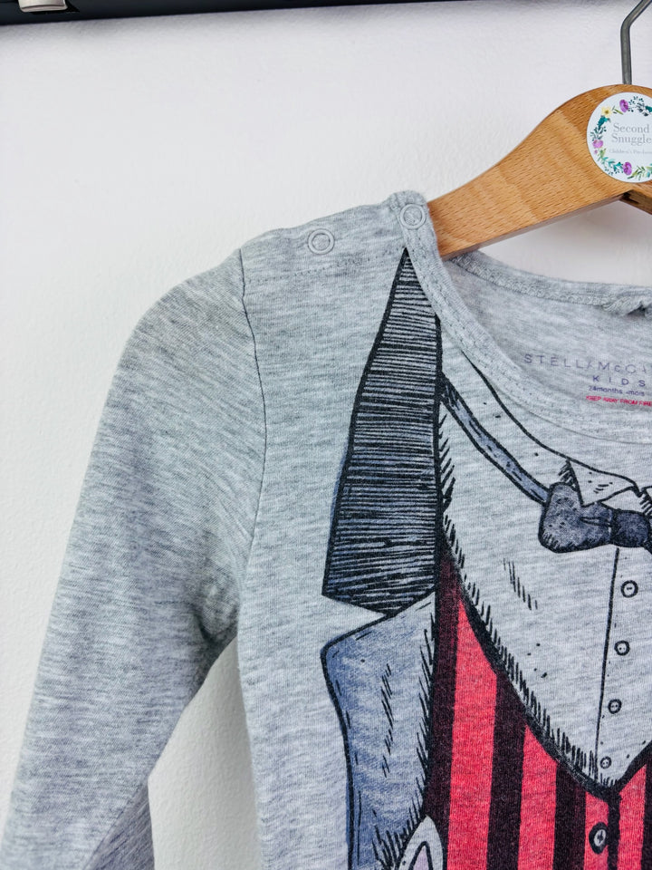 Stella McCartney Grey Graphic Sleepsuit 24 Months