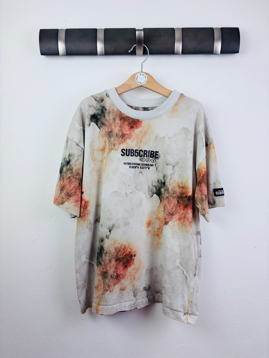 Next Marble Print Graphic T-Shirt 10-11 Years-Tops-Second Snuggle Preloved