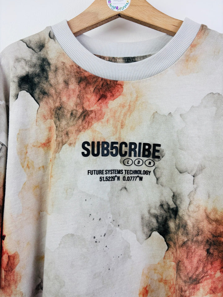 Next Marble Print Graphic T-Shirt 10-11 Years