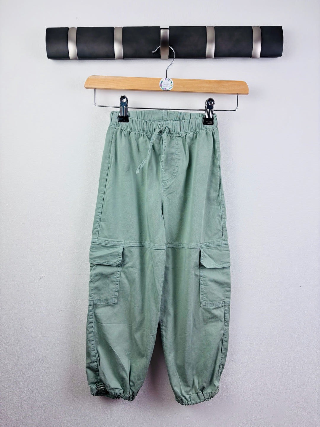 Zara Sage Green Cargo Trousers 5-6 Years