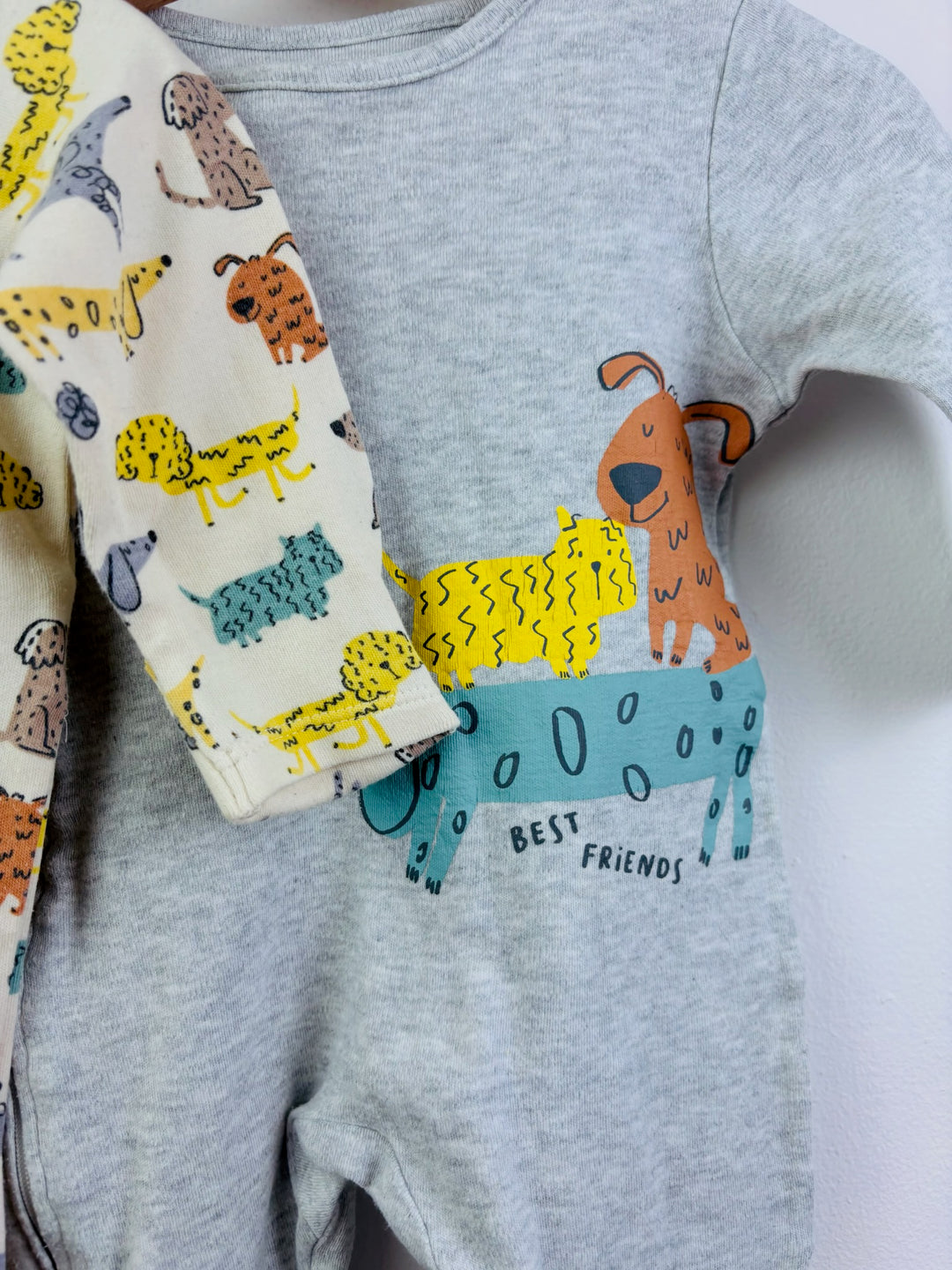 M&S Two Sleepsuits 3-6 Months