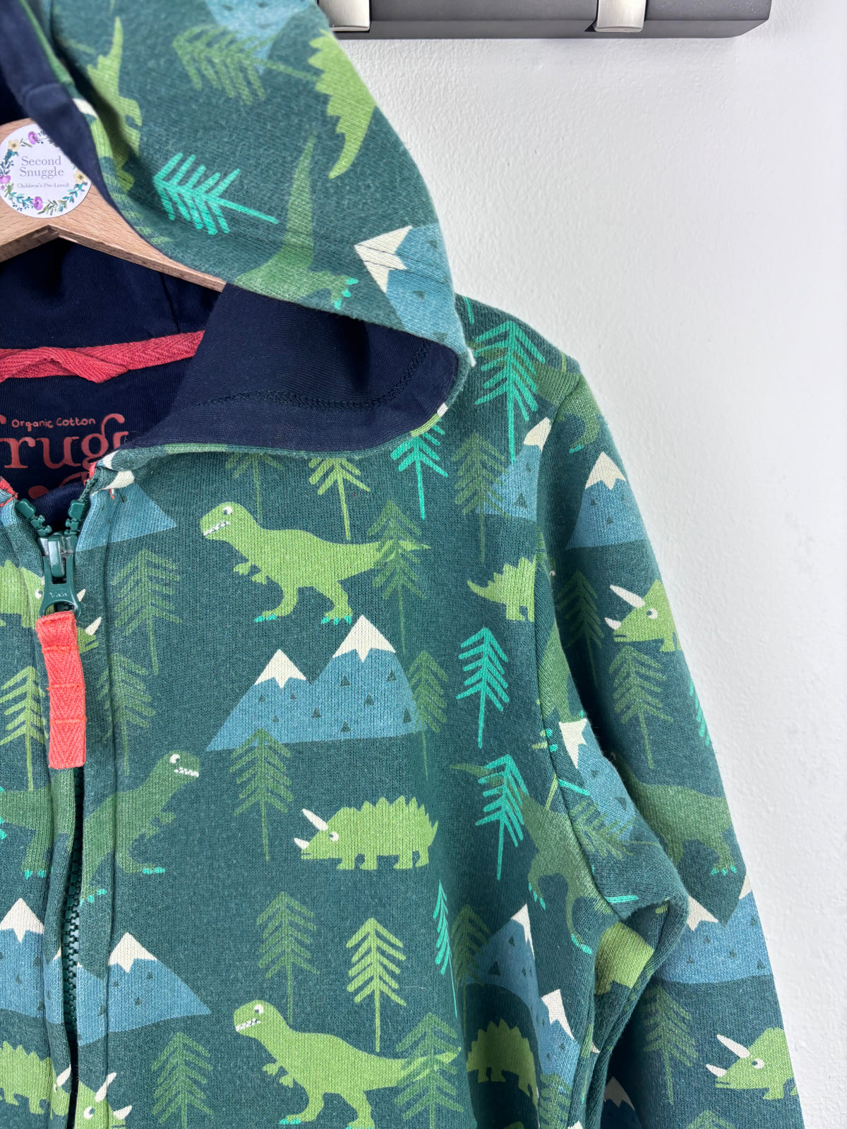 Frugi Dinosaur Print All-In-One Snugglesuit 9–10 Years-All In One-Second Snuggle Preloved