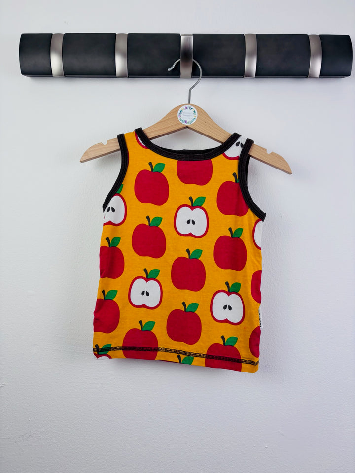 Maxomorra Apple Print Vest Top 86/92 (18-24 Months)