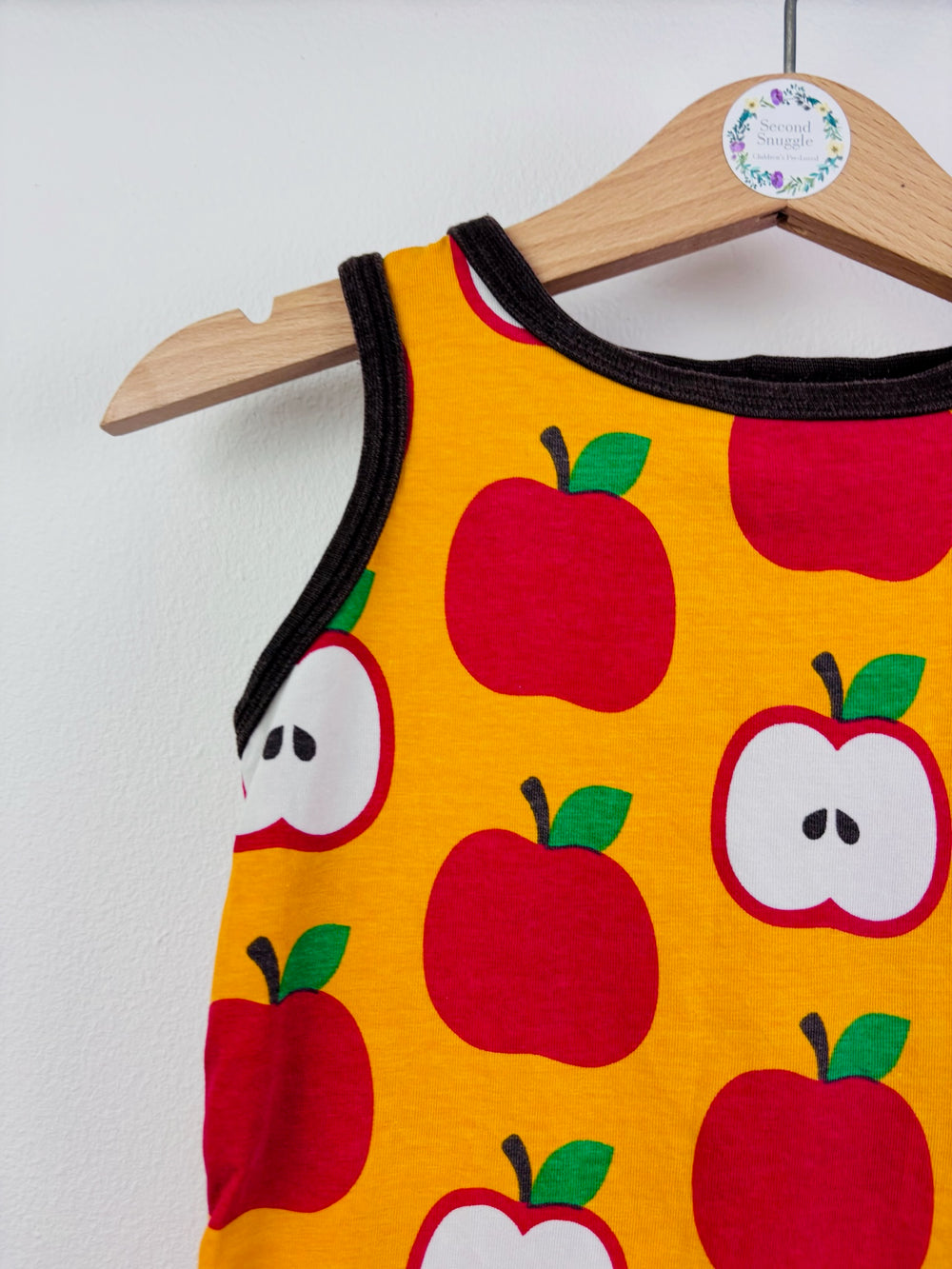 Maxomorra Apple Print Vest Top 86/92 (18-24 Months)-Tops-Second Snuggle Preloved