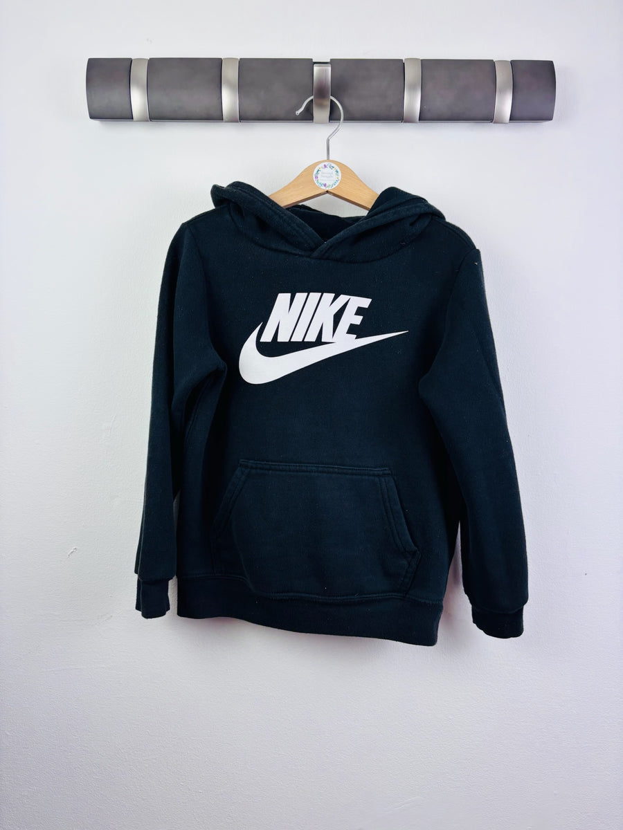 Nike Black Logo Hoodie 5-6 Years-Hoodies-Second Snuggle Preloved