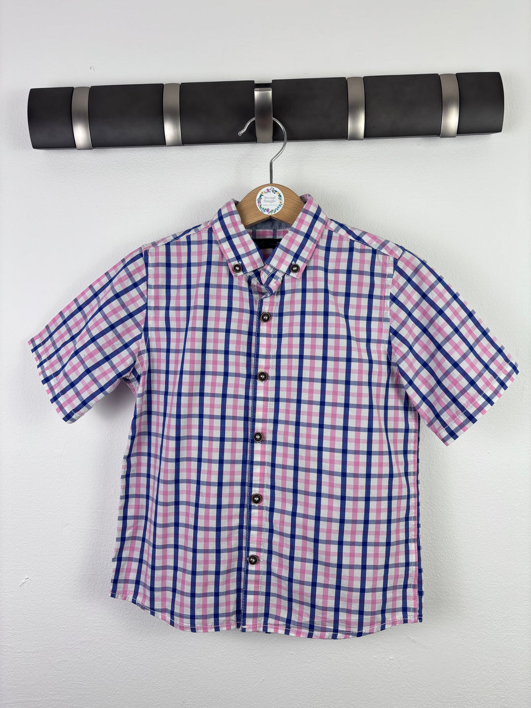 Next Check Short Sleeve Shirt 4–5 Years-Shirts-Second Snuggle Preloved